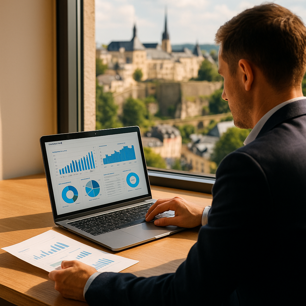 Analyse de tableaux financiers face a la ville de Luxembourg